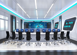 w66利来装饰展览公司设计施工的张掖数字政府运营指挥中心完成建设布展和多媒体w66利来调控测试