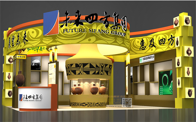 2013第六届文博会未来w66利来企业艺术品彩陶展厅.jpg